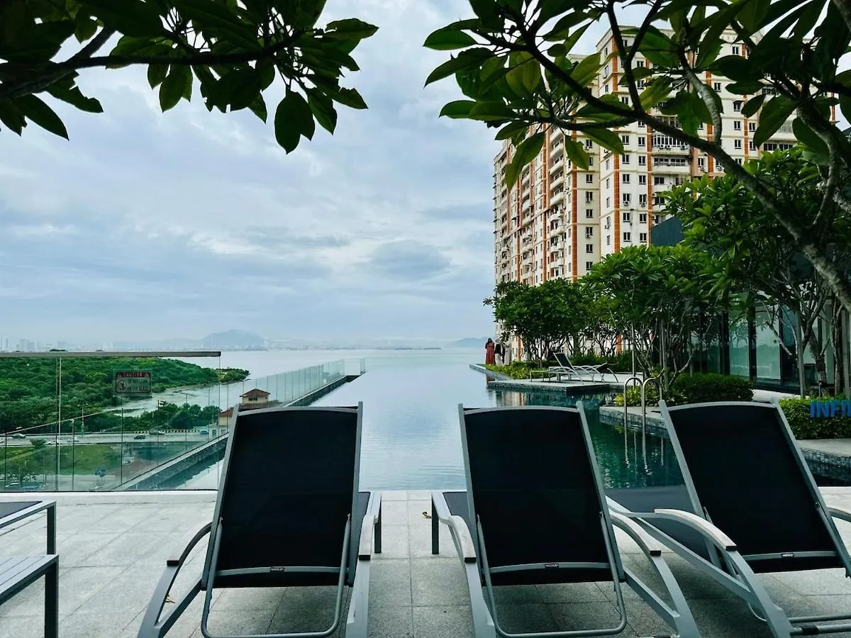 Apartment Cozy Luxury Suites Urban In Penang City View 10Pax George Town