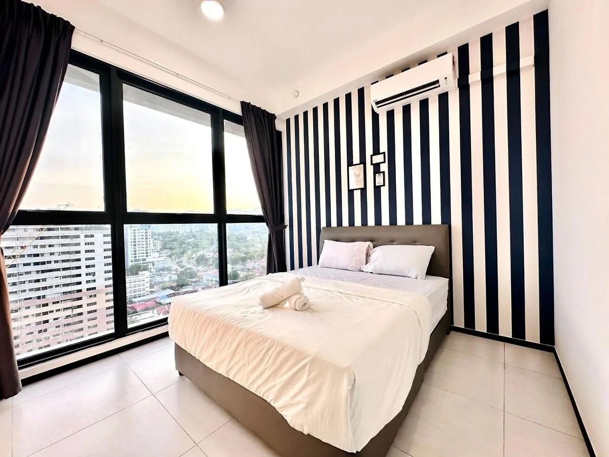 Apartment Cozy Luxury Suites Urban In Penang City View 10Pax George Town
