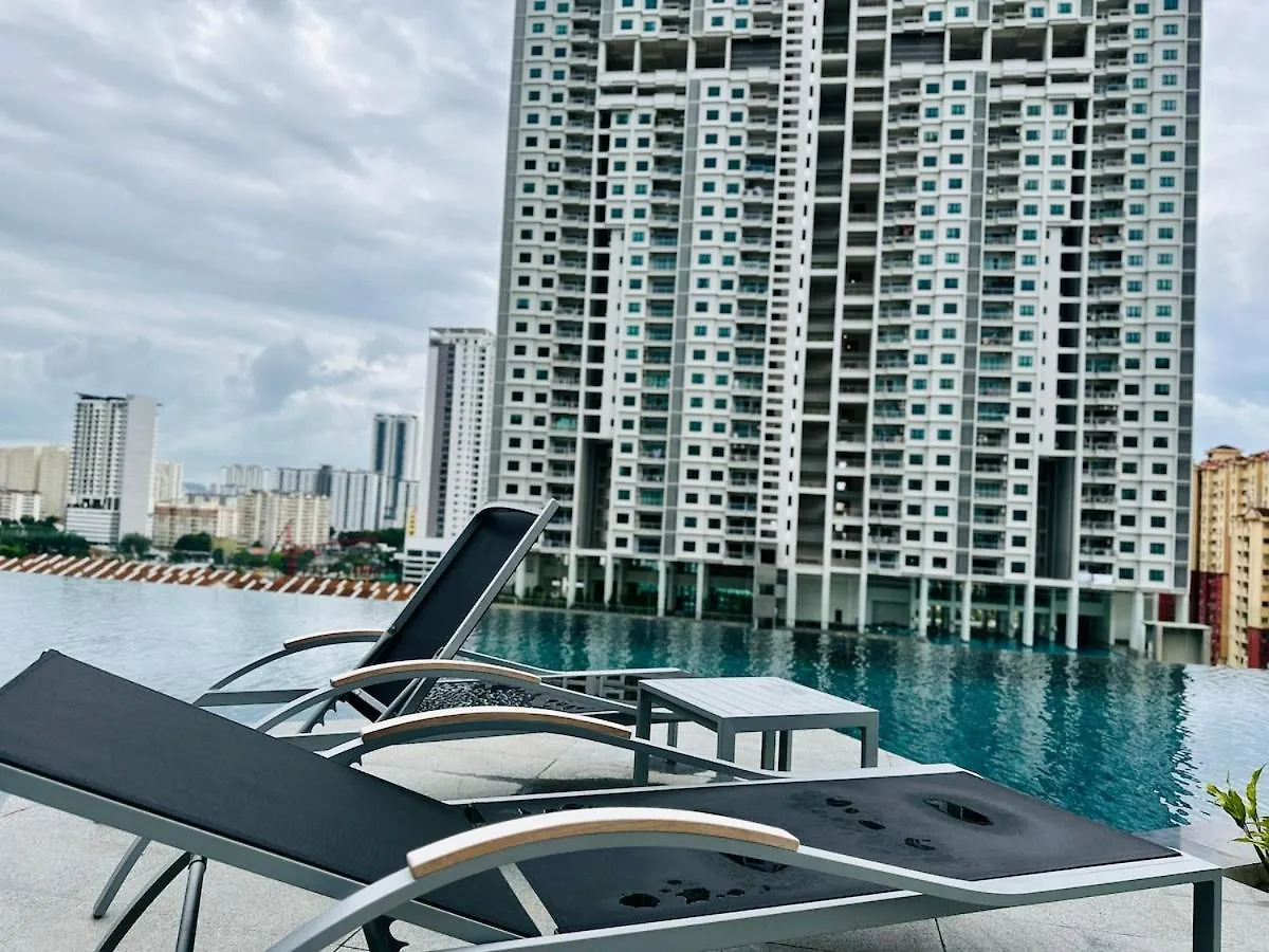 Cozy Luxury Suites Urban In Penang City View 10Pax George Town